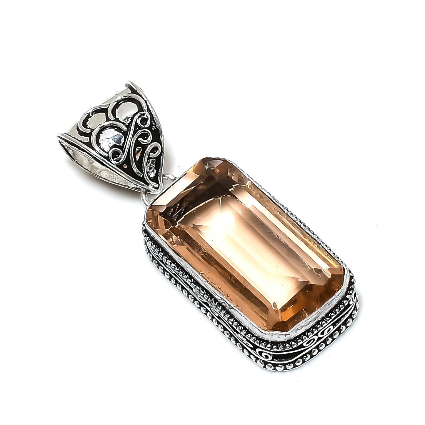 Pink Morganite Gemstone Pendant
