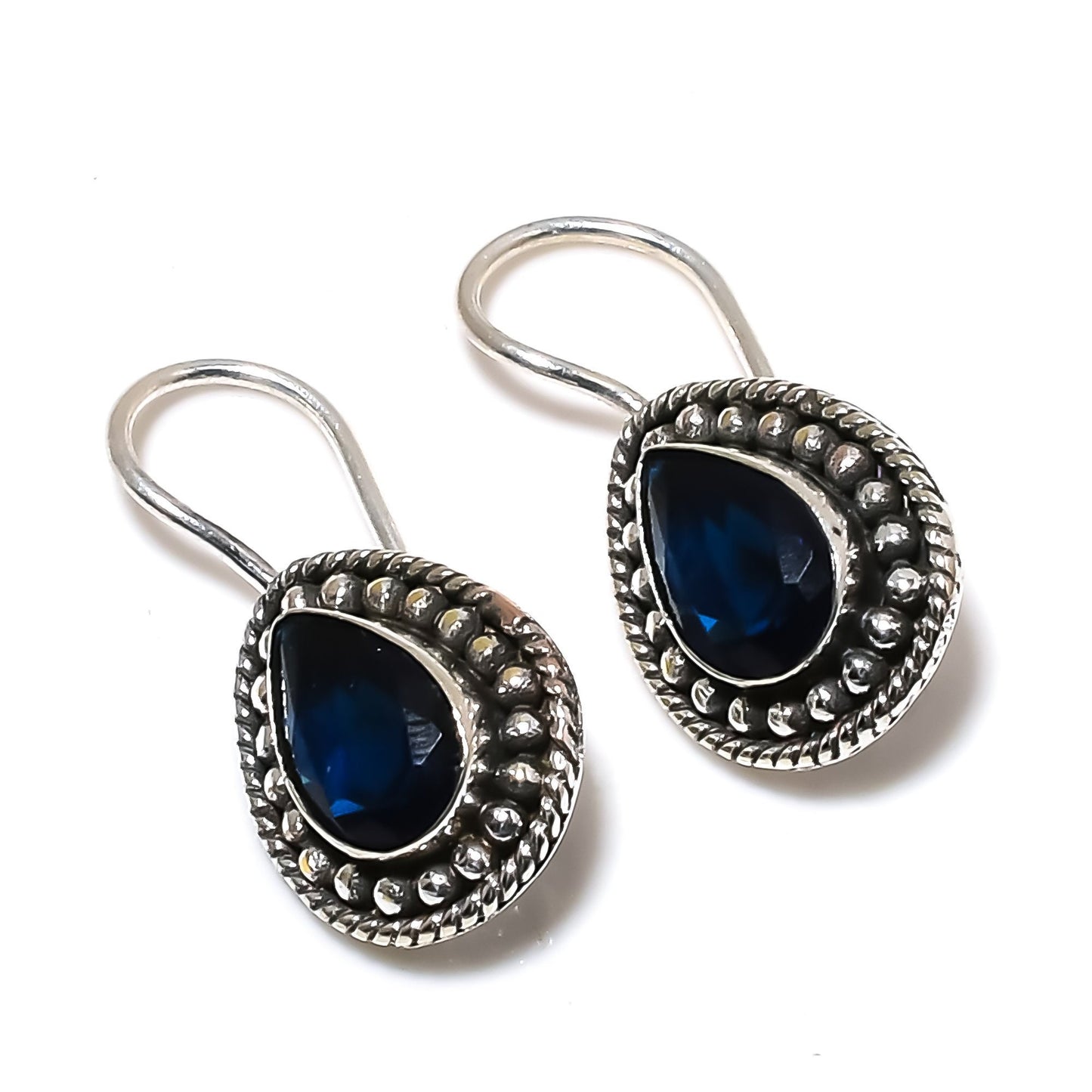 London Blue Topaz Sterling Silver Earrings
