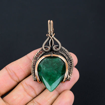 Green Emerald Gemstone Pendant