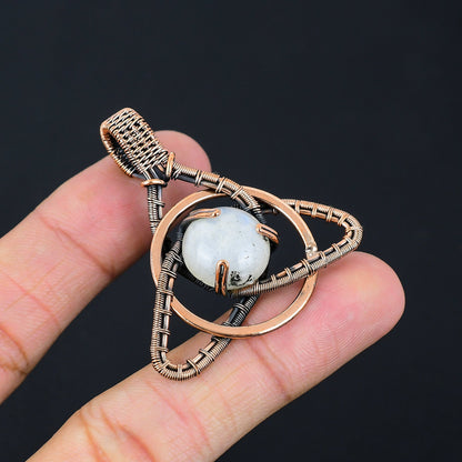 Rainbow Moonstone Gemstone Pendant