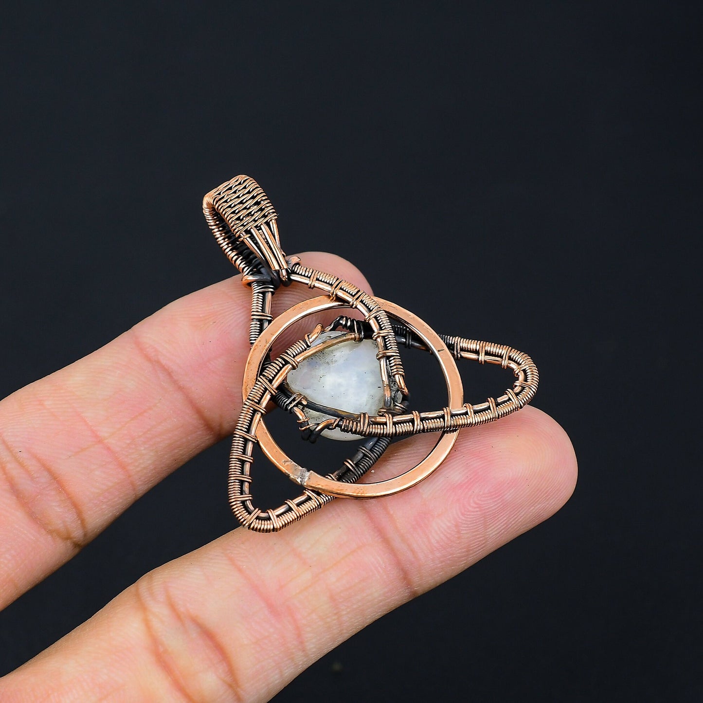 Rainbow Moonstone Gemstone Pendant