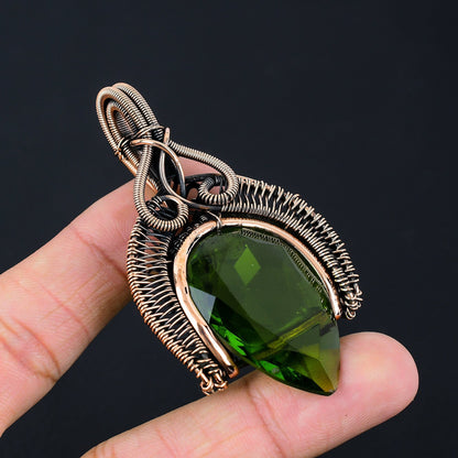 Green Peridot Gemstone Pendant