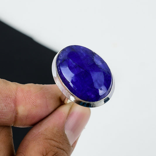 Blue Sapphire Gemstone Ring