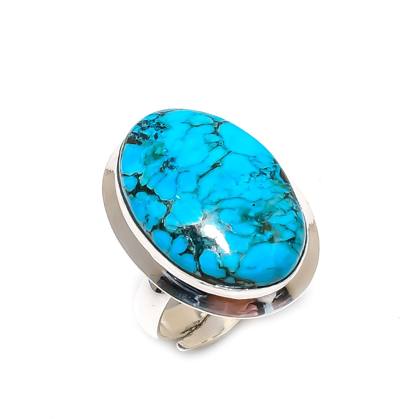 Turquoise Oval Gemstone Ring