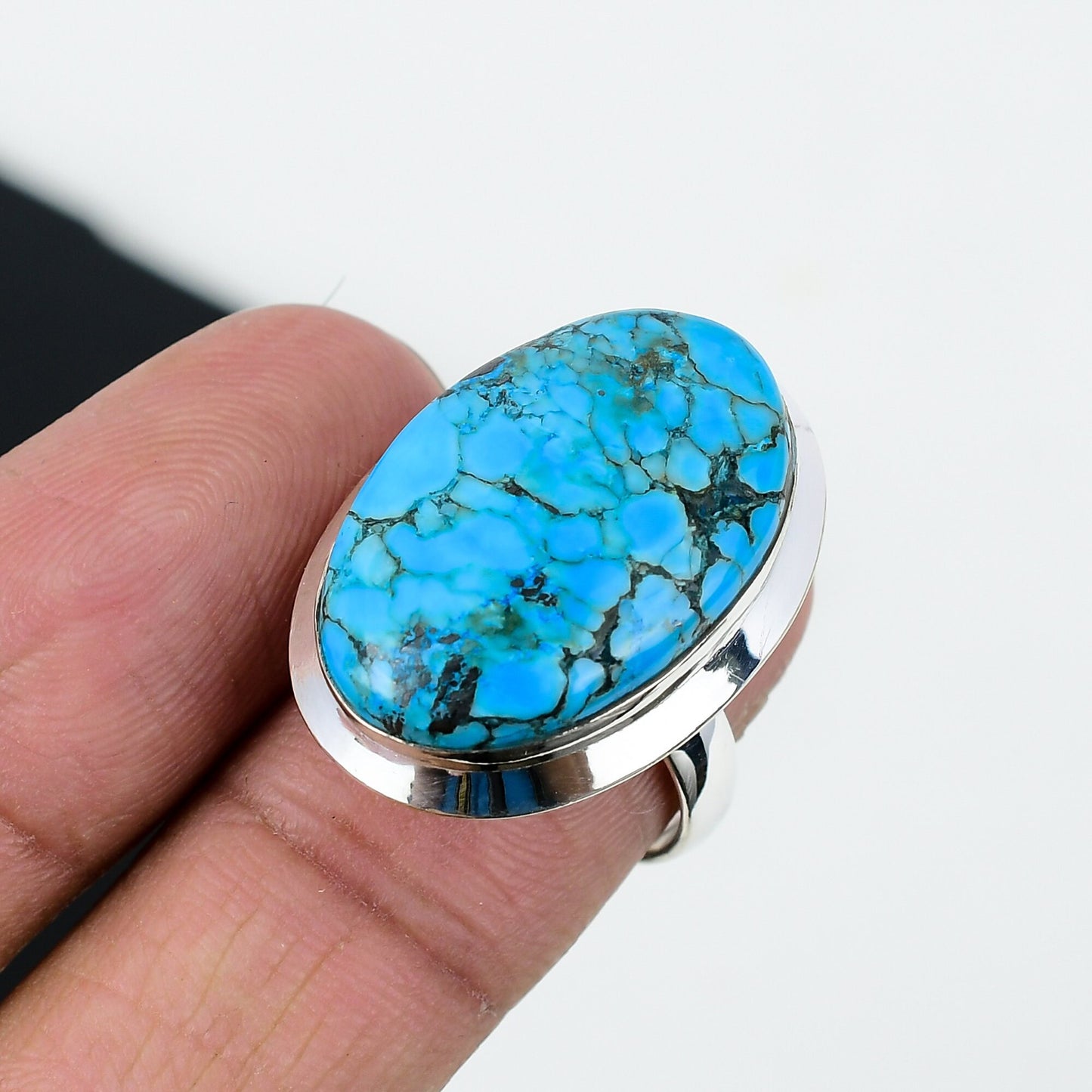 Turquoise Oval Gemstone Ring