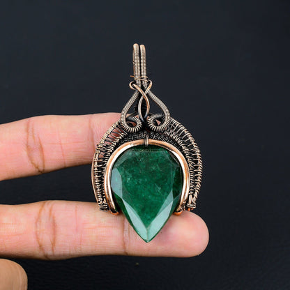 Green Emerald Gemstone Pendant