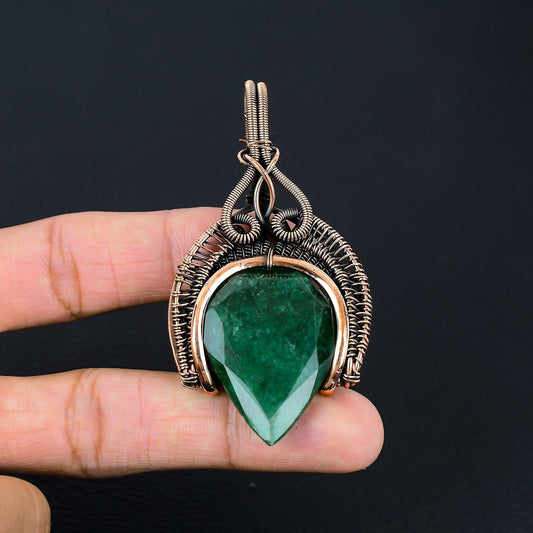 Green Emerald Gemstone Pendant