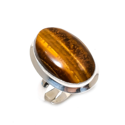 Brown Tiger Eye Gemstone Ring
