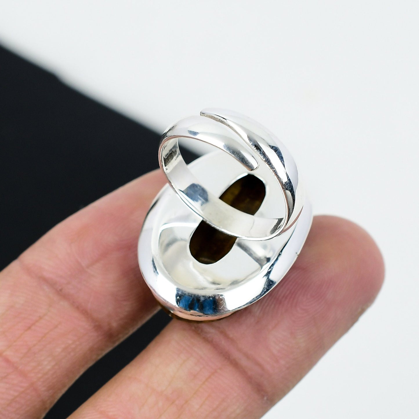 Brown Tiger Eye Gemstone Ring