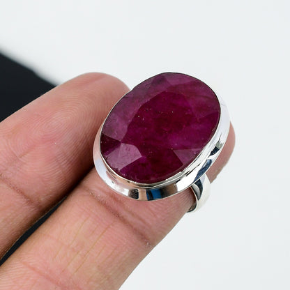 Red Ruby Gemstone Ring