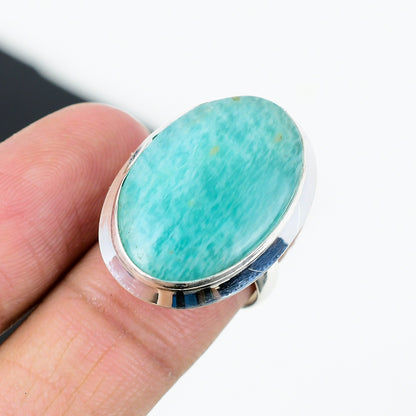 Green Amazonite Gemstone Ring