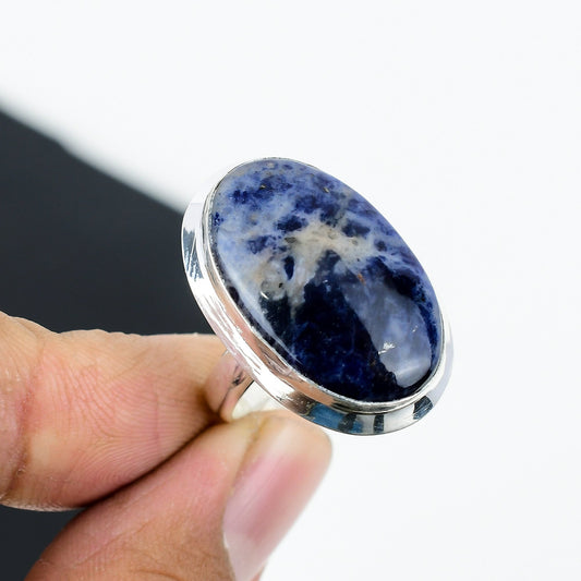 Blue Sodalite Gemstone Ring
