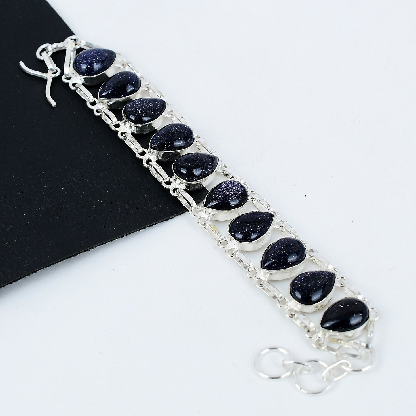 Blue Sunstone Gemstone Bracelet