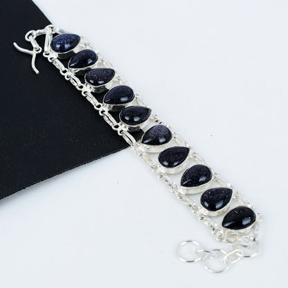 Blue Sunstone Gemstone Bracelet
