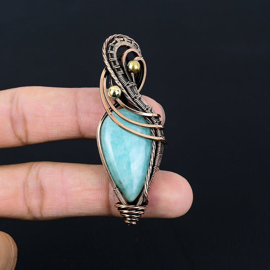 Blue Amazonite Gemstone Pendant