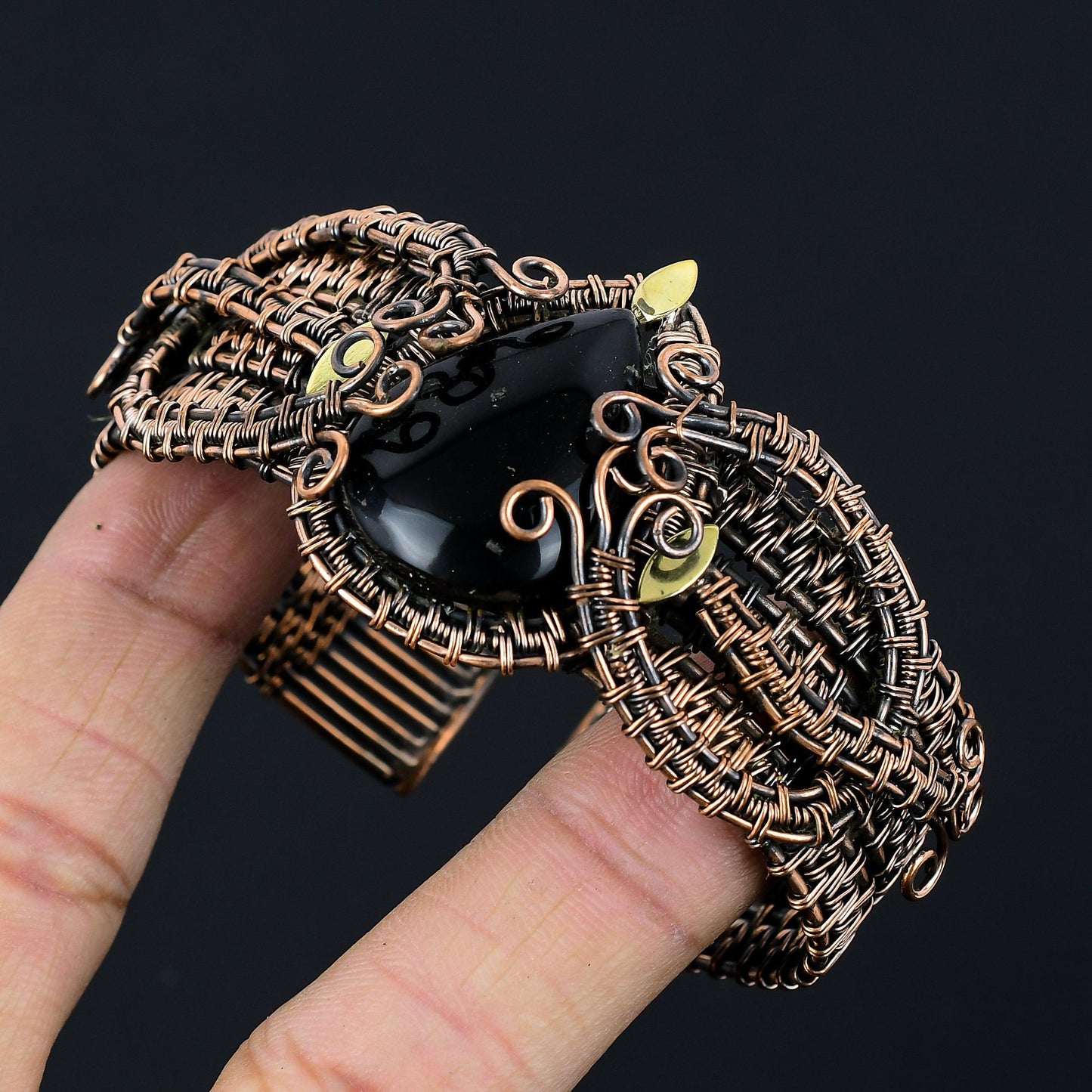Black Onyx Gemstone Bracelet