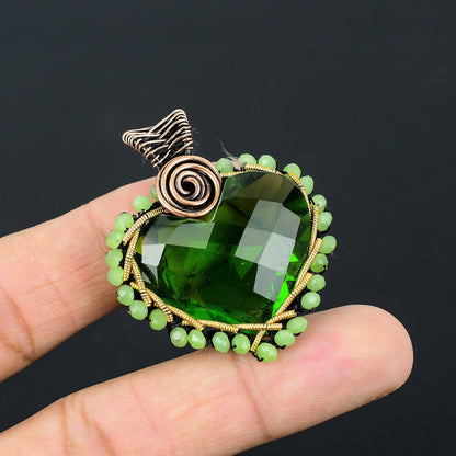 Green Peridot Gemstone Pendant