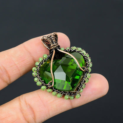 Green Peridot Gemstone Pendant