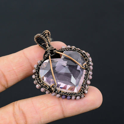 Pink Kunzite Gemstone Pendant