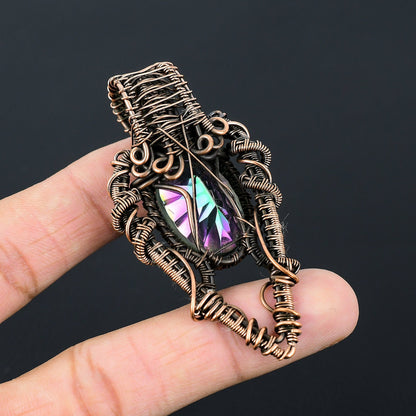 Rainbow Mystic Topaz Gemstone Pendant