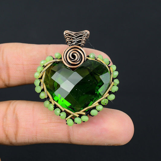 Green Peridot Gemstone Pendant