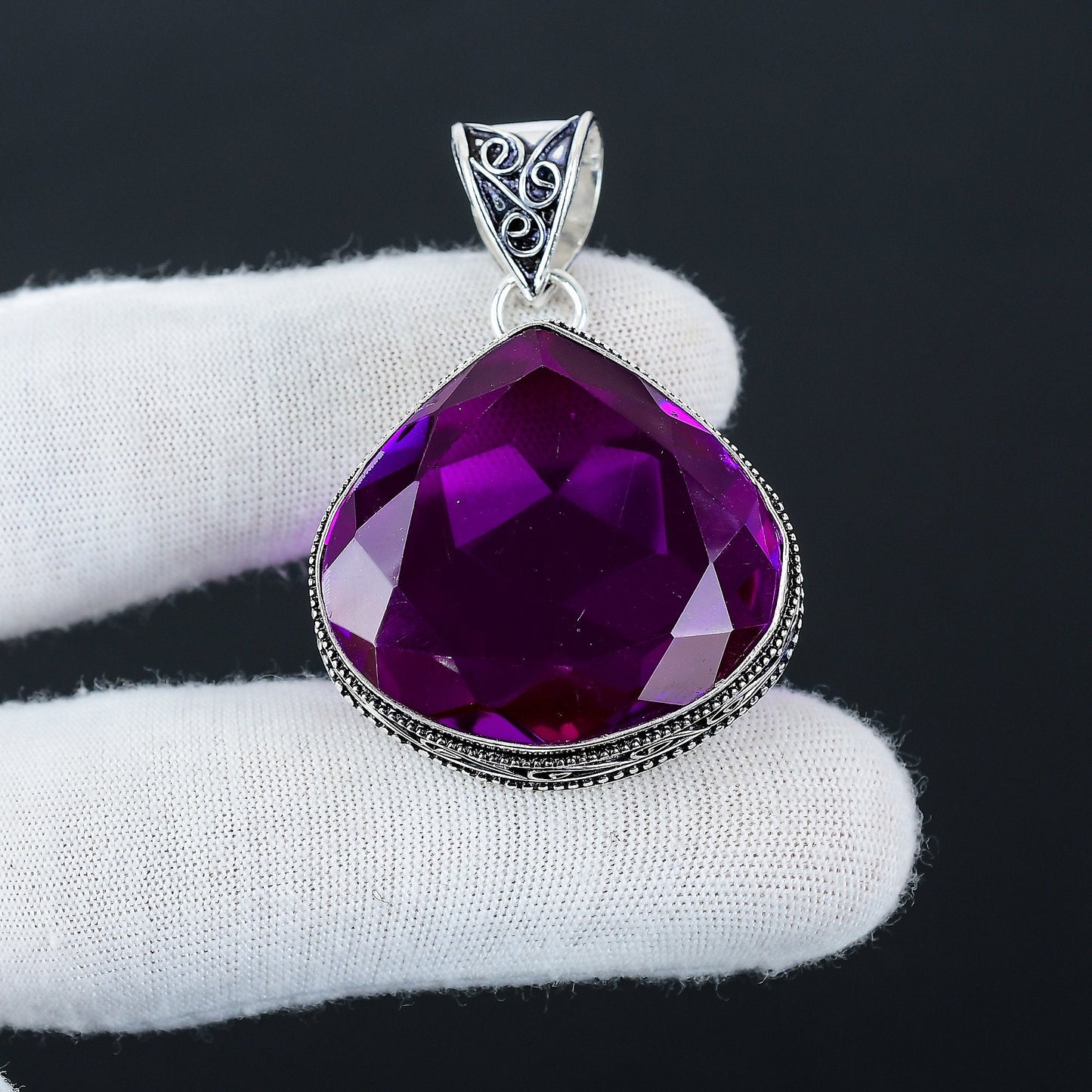 Pink Mystic Topaz Gemstone Pendant