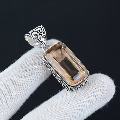 Pink Morganite Gemstone Pendant