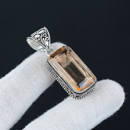 Pink Morganite Gemstone Pendant