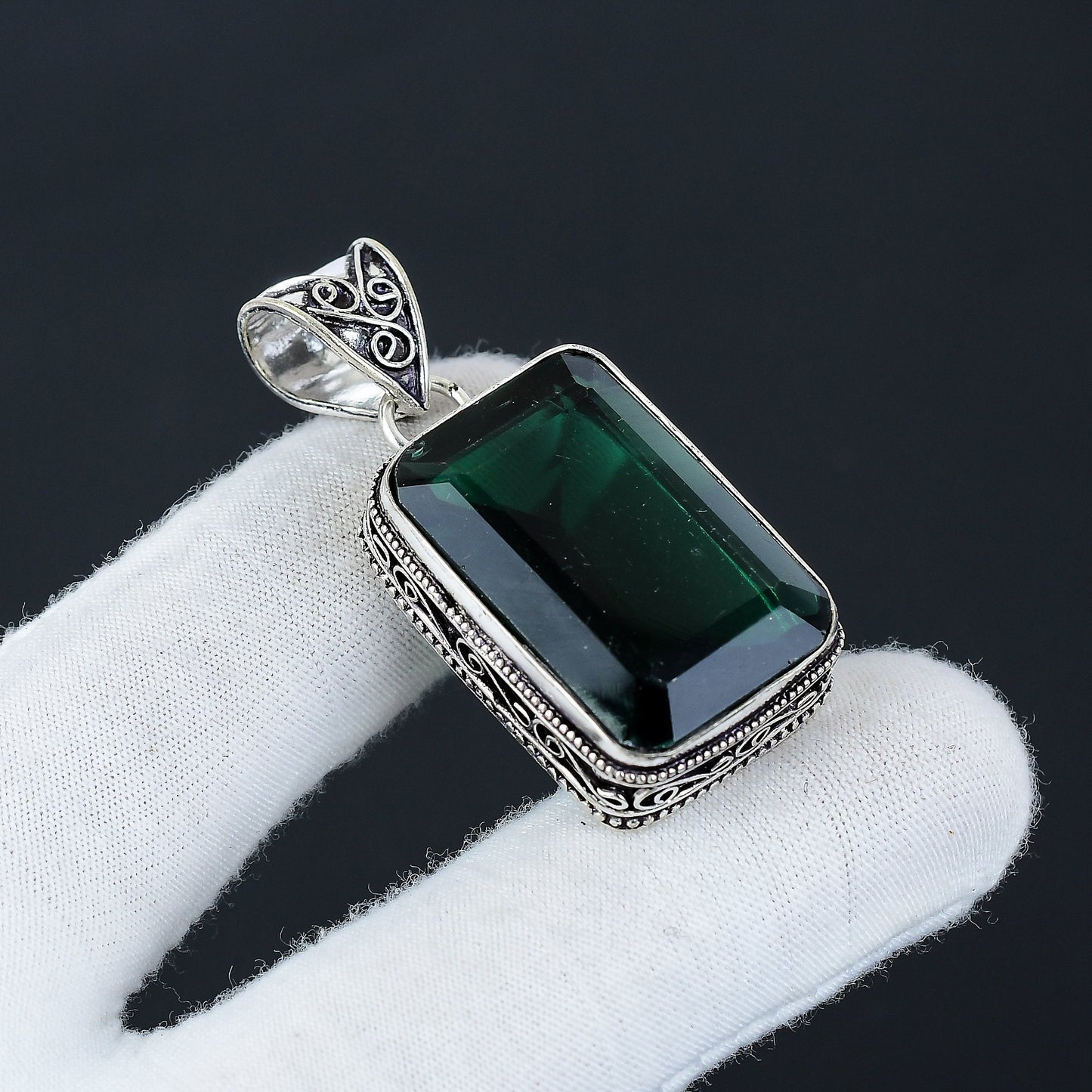 Green Tourmaline Gemstone Pendant