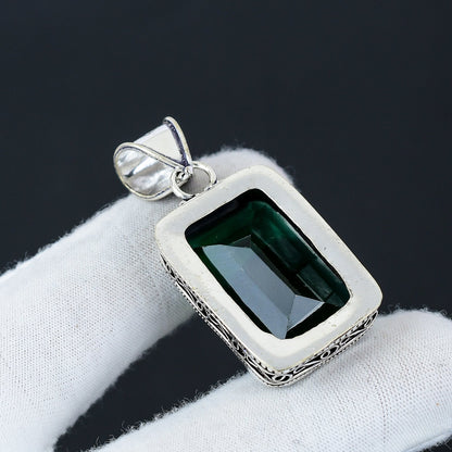 Green Tourmaline Gemstone Pendant