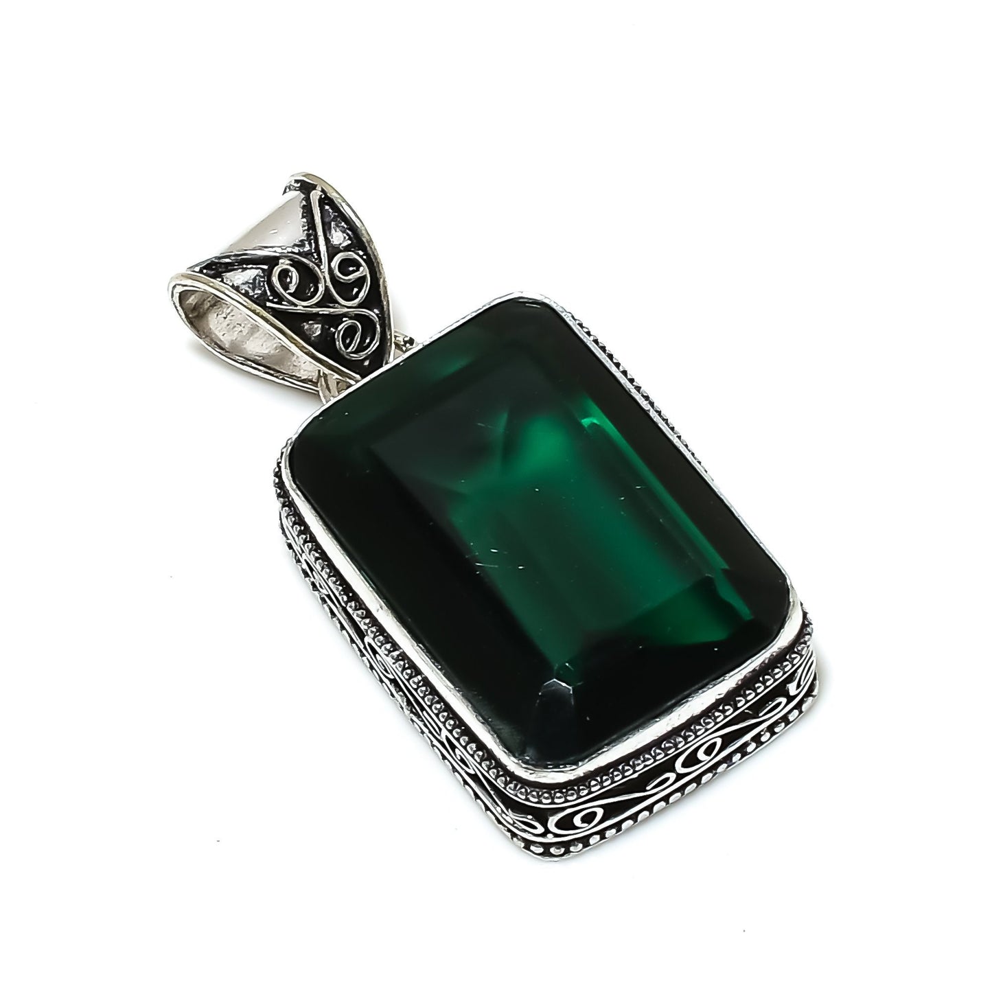 Green Tourmaline Gemstone Pendant