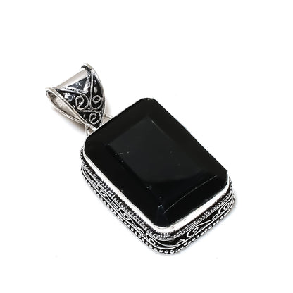 Black Spinel Gemstone Pendant