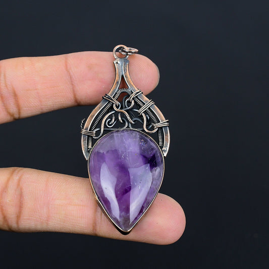 Purple Amethyst Gemstone Pendant