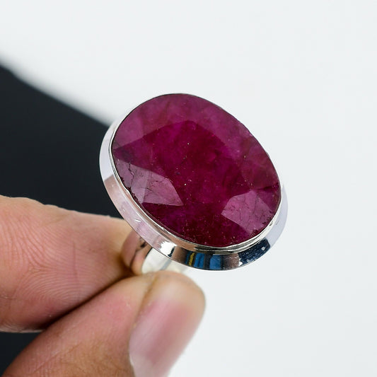 Red Ruby Gemstone Ring
