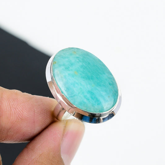 Green Amazonite Gemstone Ring