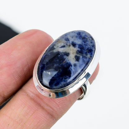 Blue Sodalite Gemstone Ring