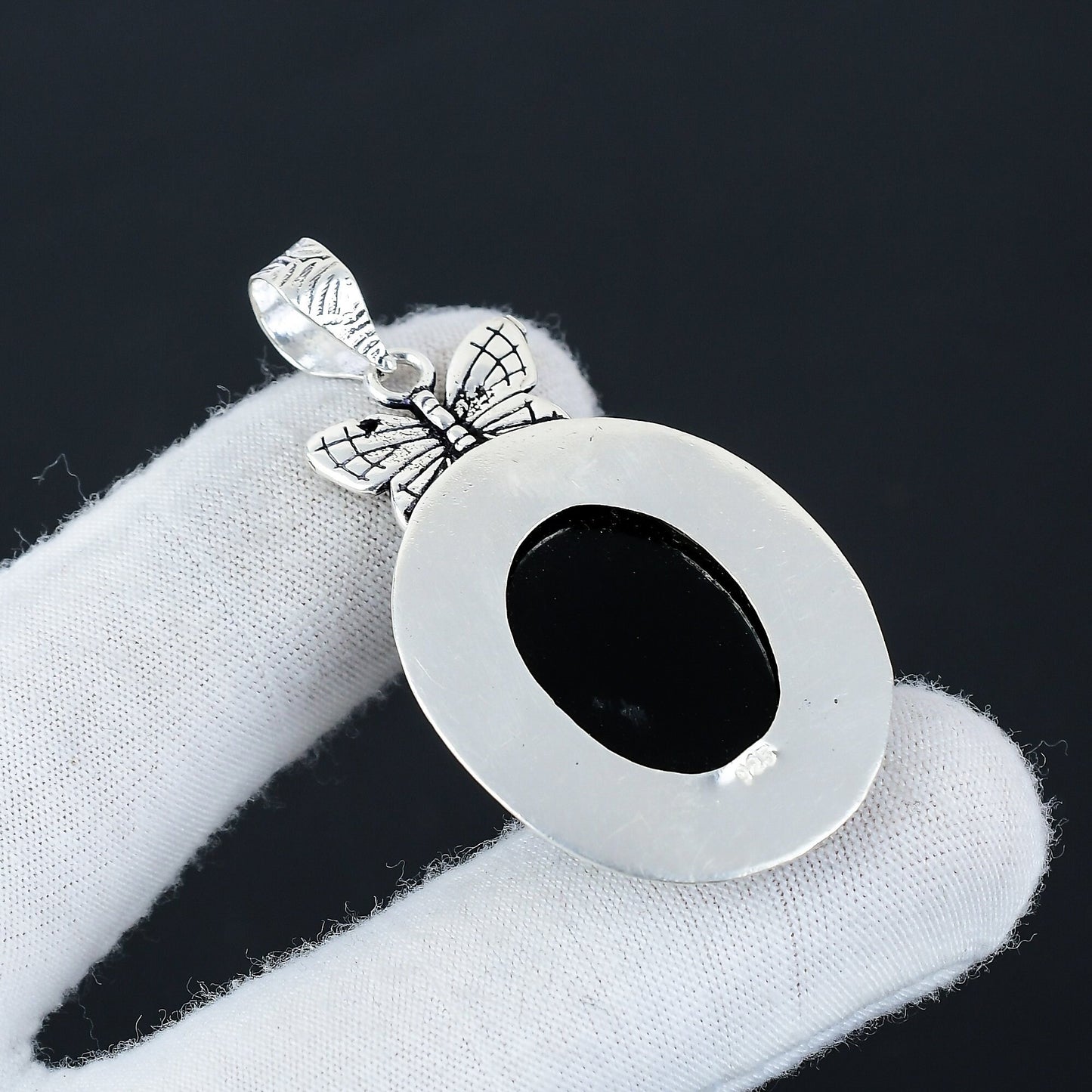 Black Onyx Gemstone Pendant