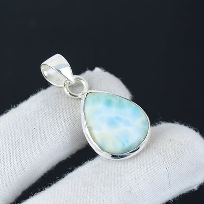 Blue Larimar Gemstone Pendant