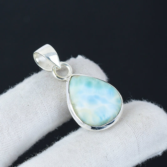 Blue Larimar Gemstone Pendant
