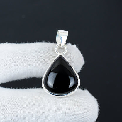 Black Onyx Gemstone Pendant