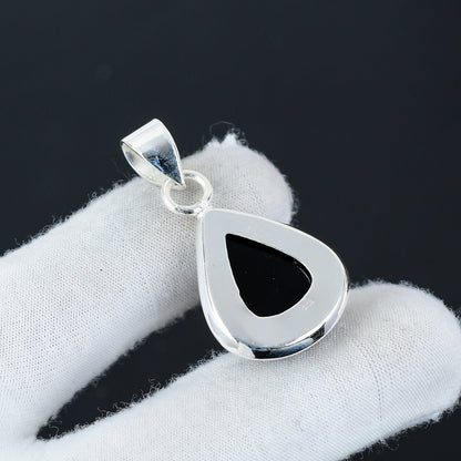 Black Onyx Gemstone Pendant
