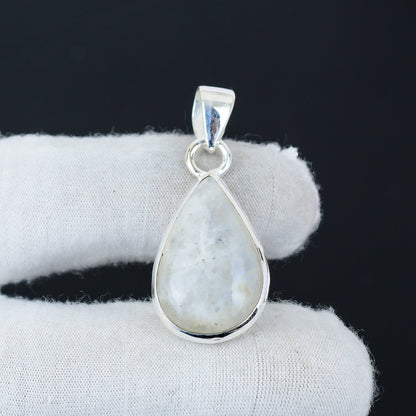 Rainbow Moonstone Gemstone Pendant