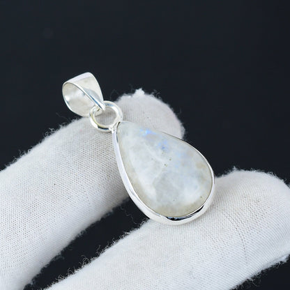 Rainbow Moonstone Gemstone Pendant