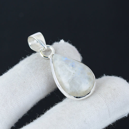 Rainbow Moonstone Gemstone Pendant