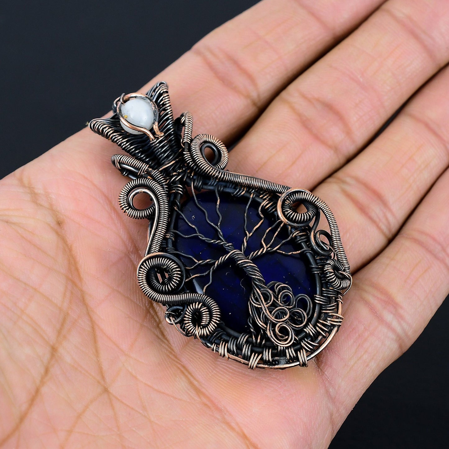 Blue Labradorite Gemstone Pendant