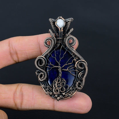 Blue Labradorite Gemstone Pendant