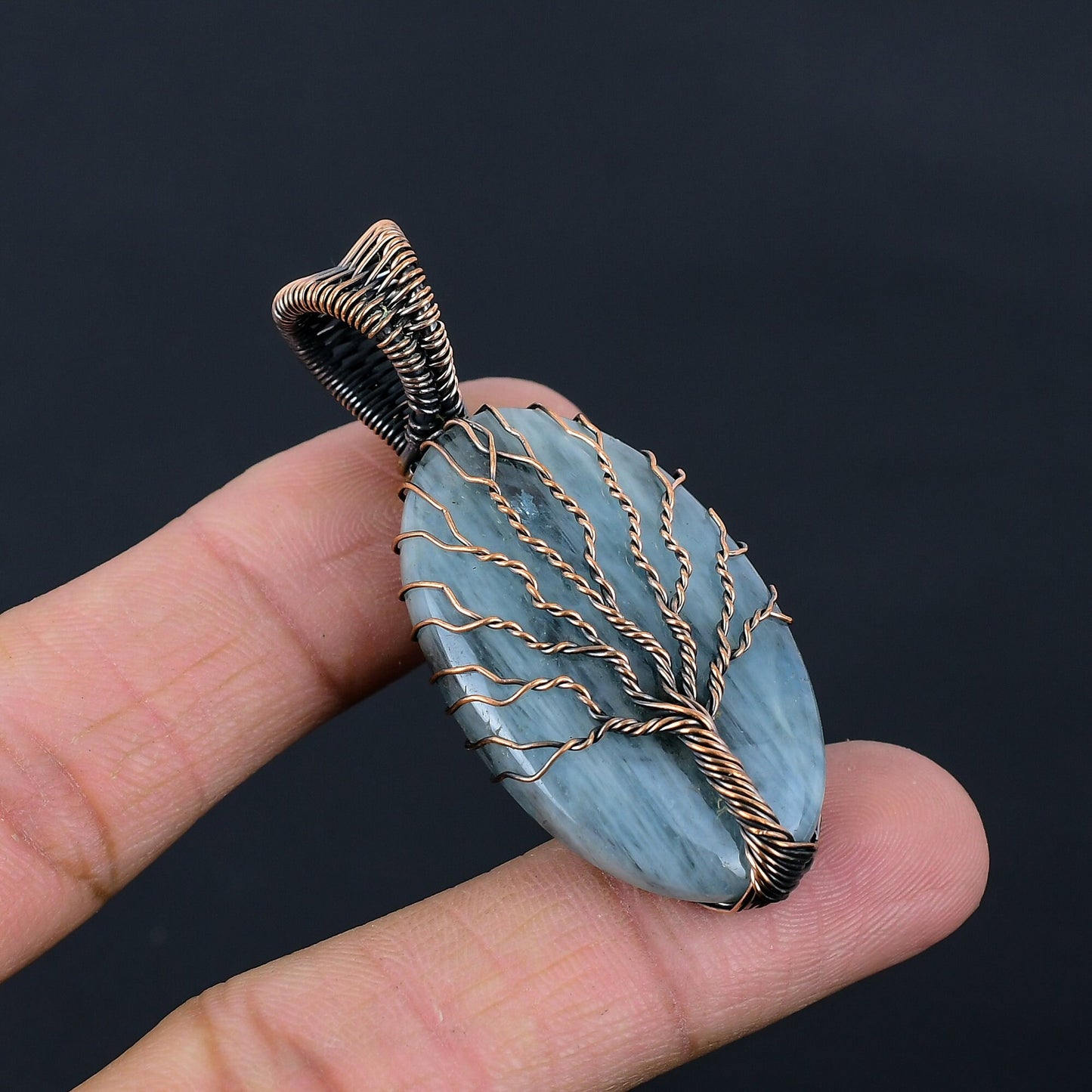 Aquamarine Blue Gemstone Pendant