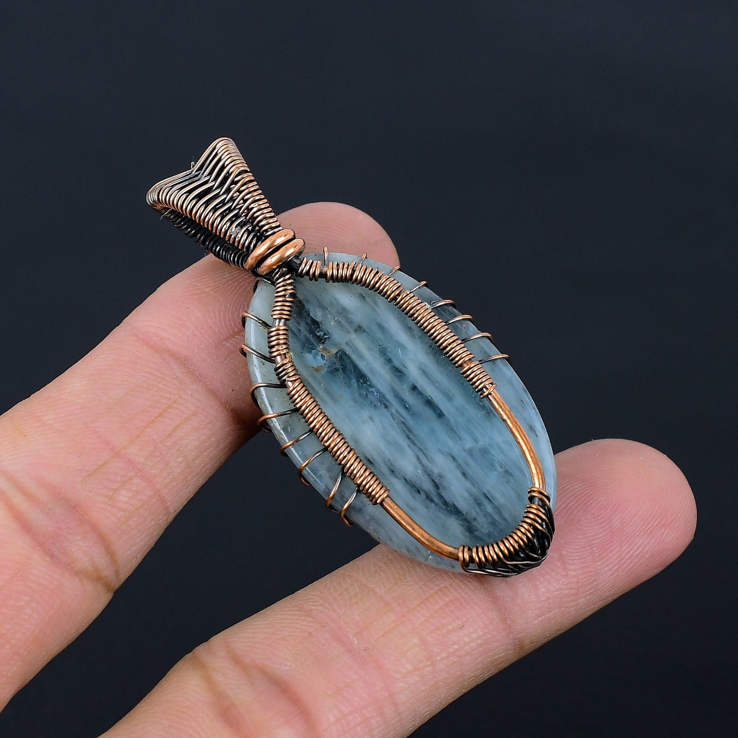 Aquamarine Blue Gemstone Pendant