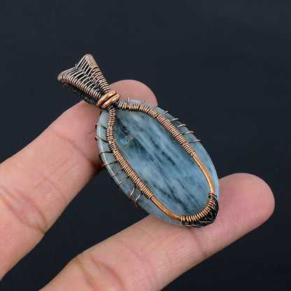 Aquamarine Blue Gemstone Pendant