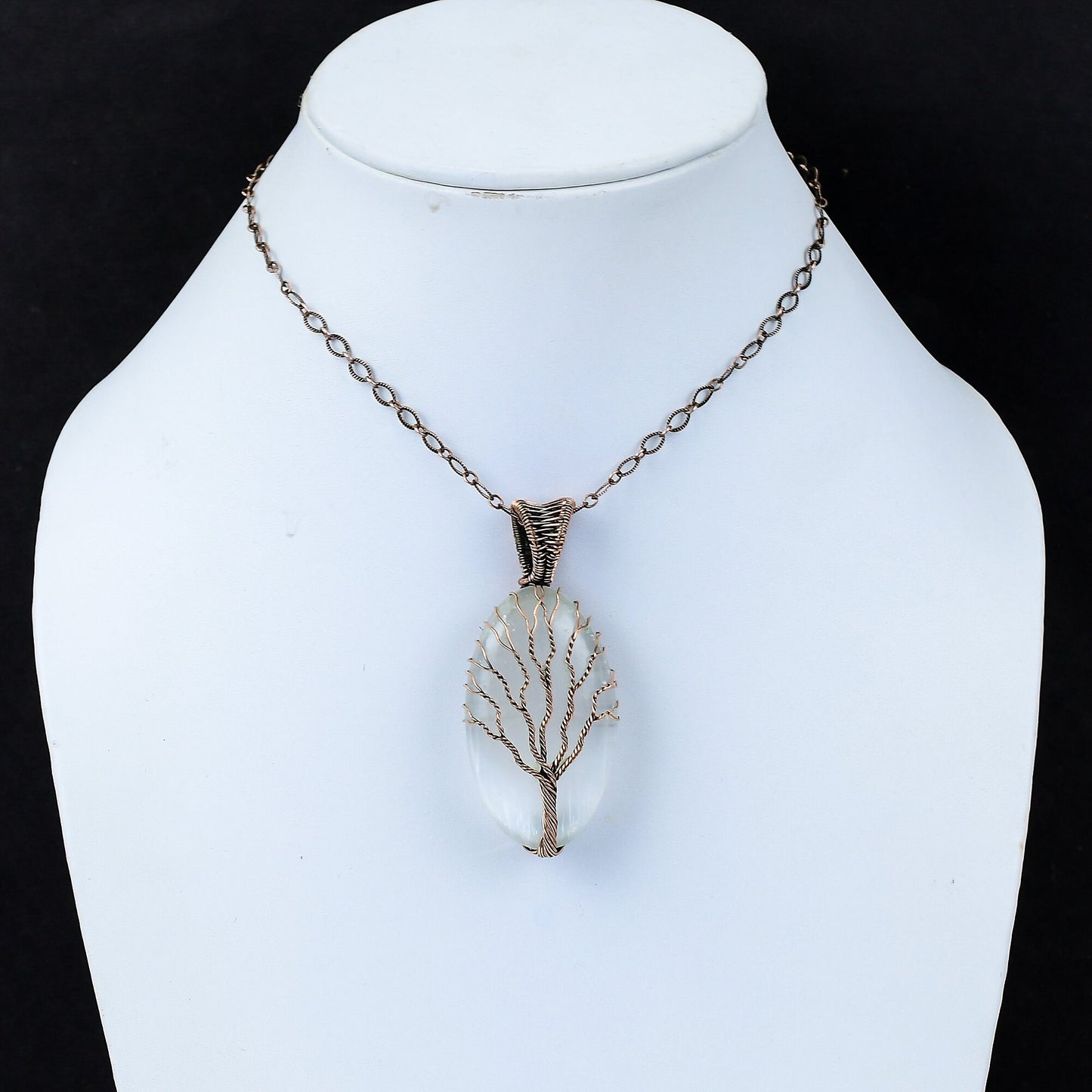 White Selenite Gemstone Pendant